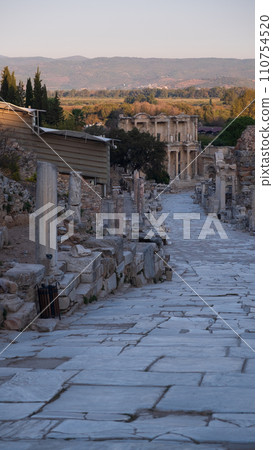 Buildings in the Ancient City of Ephesus, Ancient Buildings. Historical places. High quality photo 110754520