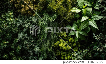 AI-generated content. Green plant background 110755172