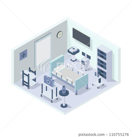 Isometric hospital room 110755276