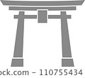 Simple torii icon_gray 110755434