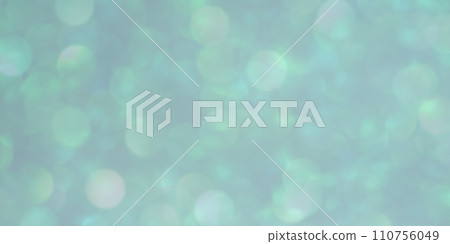 Abstract background of blue and green glitters defocus. Banner size blue bokeh. 110756049