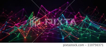 AI-generated content. Dynamic Network of Vibrant Connections 110756371