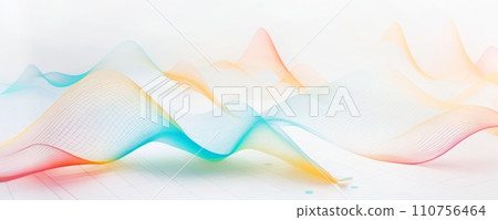 AI-generated content. Vibrant Waves of Colorful Energy 110756464