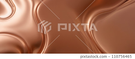 AI-generated content. Smooth and Glossy Material in Metallic Copper 110756465