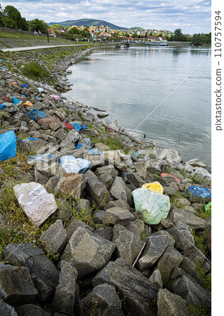 Scenery of Szentendre town with colorful stones and Danube river, Hungary Scenery of Szentendre town with colorful stones and Danube river, Hungary 110757594