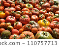 organic heirloom, tomatoes, as background 110757713