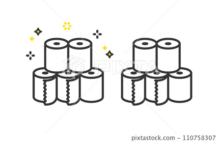 Disaster prevention supplies: New toilet paper, unused Disaster prevention supplies: New toilet paper, unused 110758307