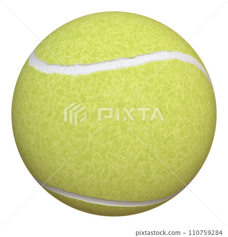 One tennis ball isolated on a white background. One tennis ball isolated on a white background. 110759284