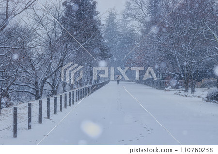 Snowy road Snowy road 110760238