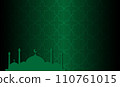 islamic poster with islamic ornament 110761015