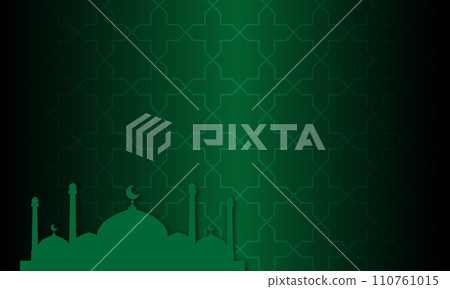 islamic poster with islamic ornament islamic poster with islamic ornament 110761015
