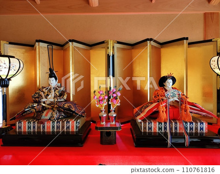 Doll's ornament of the Hina Matsuri Doll's ornament of the Hina Matsuri 110761816