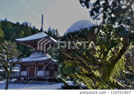 Winter scenery of Koyasan Kongo Zanmai-in Temple Winter scenery of Koyasan Kongo Zanmai-in Temple 110761897