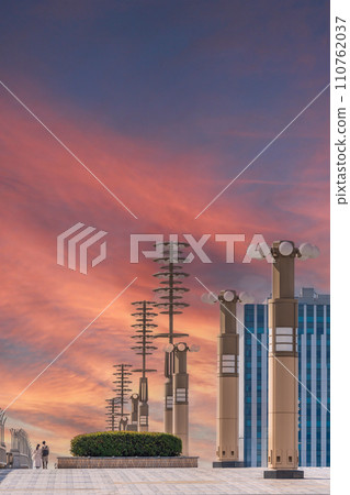 從夢大橋有明看到的「東京」日落 110762037