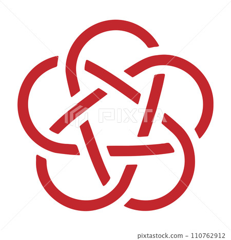 水引梅花結單背景透明 水引梅花結單背景透明 110762912