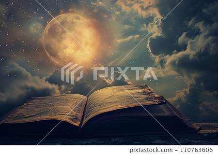 Magic book AI generated image AI image Magic book AI generated image AI image 110763606