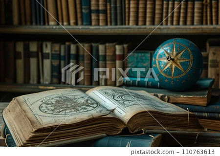 Astrology books AI generated images AI images 110763613