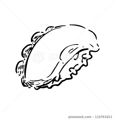 Hand drawn illustration of octopus sushi 110763821