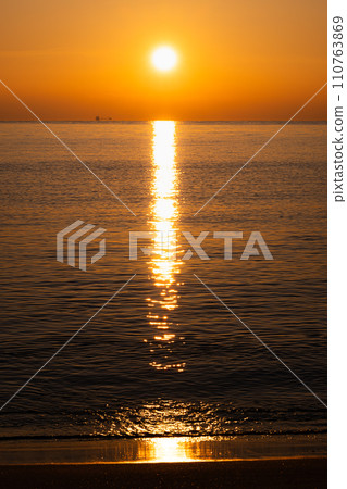 Sunrise seen from Nata coast Sunrise seen from Nata coast 110763869