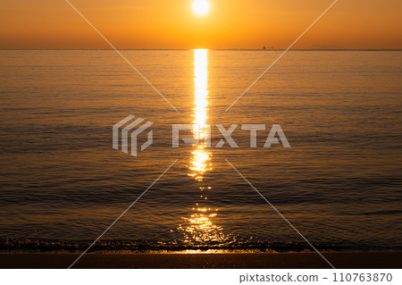 Sunrise seen from Nata coast Sunrise seen from Nata coast 110763870