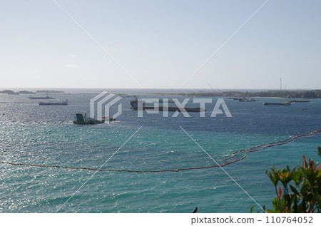 邊野古填海工程船，大浦灣，來自塞達卡，2024 年 1 月 110764052