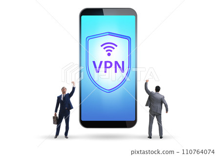 Virtual private network VPN cyber concept 110764074