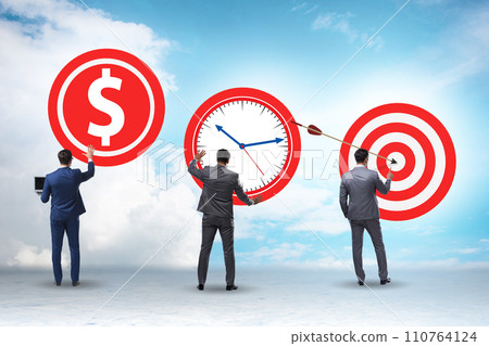Time is money concept with aims 110764124