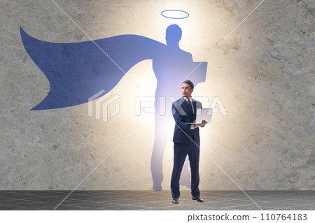 Businessman in the alter ego concept Businessman in the alter ego concept 110764183
