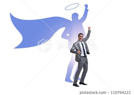 Businessman in the alter ego concept 110764222