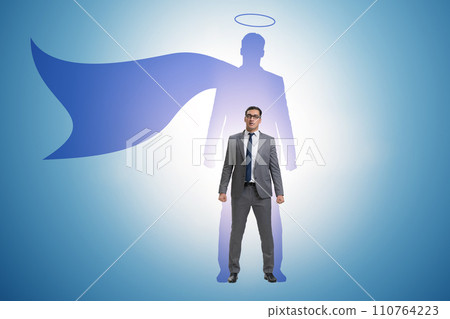 Businessman in the alter ego concept Businessman in the alter ego concept 110764223