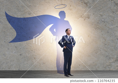 Businessman in the alter ego concept Businessman in the alter ego concept 110764235