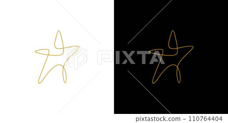 Luxury and unique star abstract logo design Luxury and unique star abstract logo design 110764404