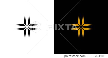 Modern and cool star icon logo design 2 Modern and cool star icon logo design 2 110764405