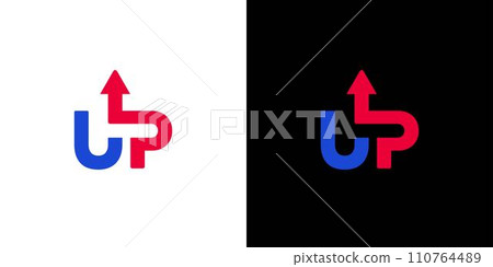 Unique and colorful Up logo design Unique and colorful Up logo design 110764489