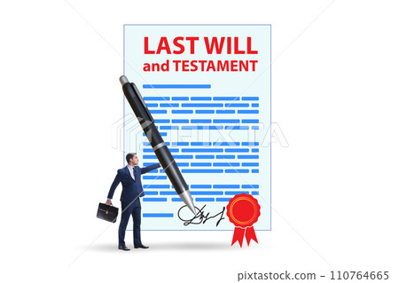 Last will and testament legal concept Last will and testament legal concept 110764665