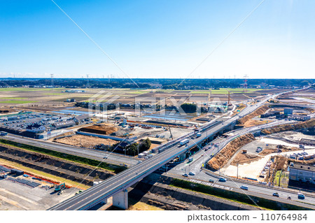 縣中高速公路4車道建設、神崎IC、道之站八古之裡小崎 110764984