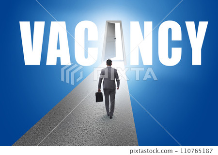 Vacancy concept with road leading to open door Vacancy concept with road leading to open door 110765187