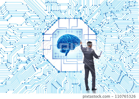 Concept of AI - artificial intelligence in action Concept of AI - artificial intelligence in action 110765326