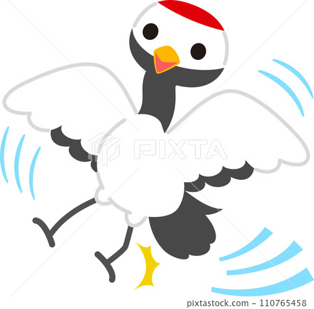 腳打滑的鶴角色 110765458