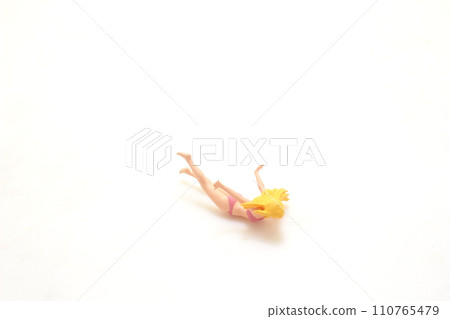 a young girl with a good figure swims a young girl with a good figure swims 110765479
