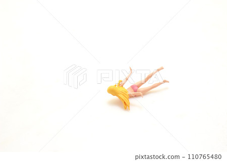 a young girl with a good figure swims a young girl with a good figure swims 110765480