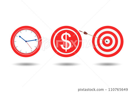Time is money concept with aims 110765649