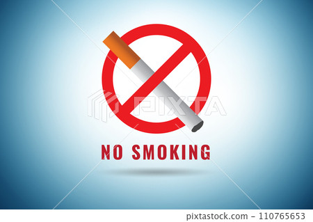 Anti smoking concept with antismoking logo 110765653