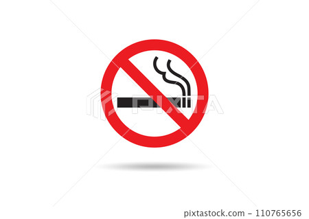 Anti smoking concept with antismoking logo Anti smoking concept with antismoking logo 110765656