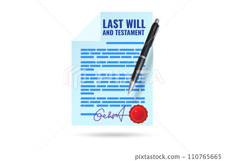Last will and testament legal concept Last will and testament legal concept 110765665