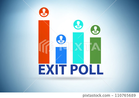 Exit poll concept for elections Exit poll concept for elections 110765689