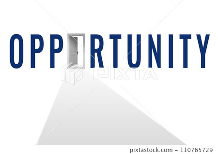 Opportunity concept with road leading to exit 110765729