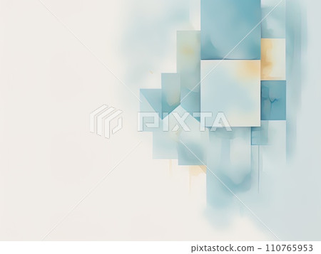 cyan squares abstract background geometric  110765953
