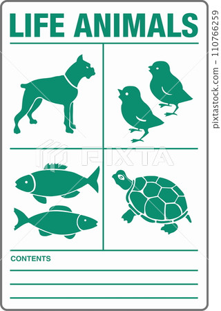 International Shipping Pictorial Green Labels Life Animals Dog Chicks Fish Turtle International Shipping Pictorial Green Labels Life Animals Dog Chicks Fish Turtle 110766259