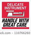 International Shipping Pictorial Labels Delicate Instrument Handle With Great Care 110766260